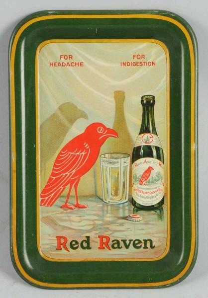 RED RAVEN CIRCA 1915 TIP TRAY.                    