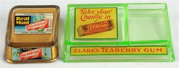 TEABERRY & BABY RUTH GUM CHANGE RECEIVERS.        