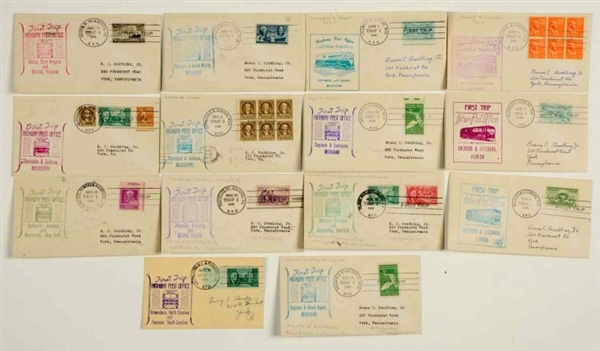 UNUSUAL HIGHWAY POST OFFICE COVERS & CARDS.       