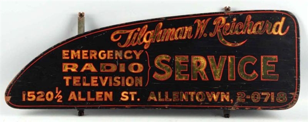 ALLENTOWN, PA 1940S TRUCK SIGN.                   