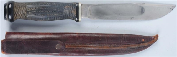 M.S.A. CO. VERY EARLY "IDEAL" SHEATH KNIFE.       