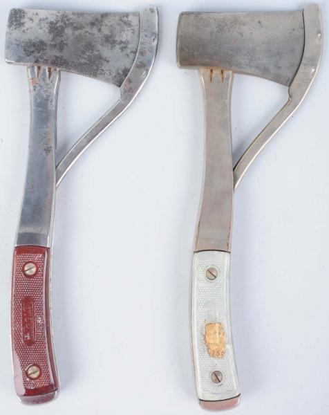 LOT OF 2: MARBLES GLADSTONE SAFETY POCKET AXES.   