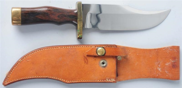 E.F. HUESKE SABER GROUND CLIP POINT BOWIE KNIFE.  