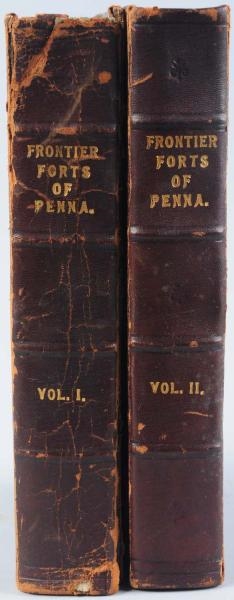 LOT OF 2: FRONTIER FORTS BOOKS OF PENNSYLVANIA.   