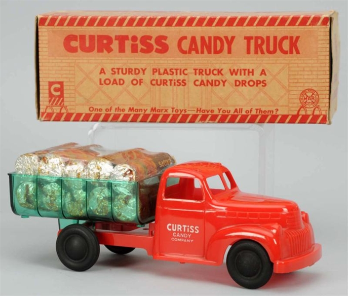 PLASTIC MARX CURTISS CANDY TRUCK TOY.             