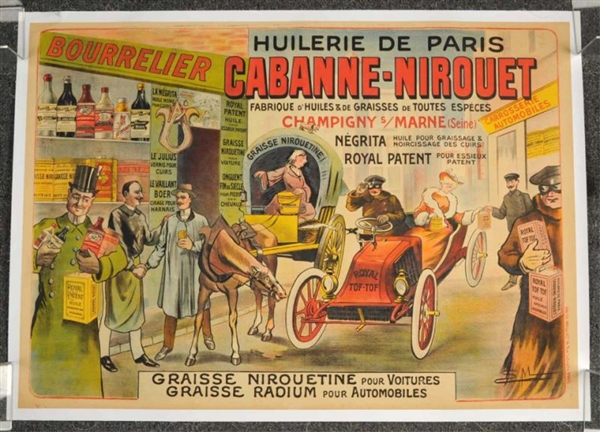 LARGE CABANNE-NIROUET PAPER POSTER.               
