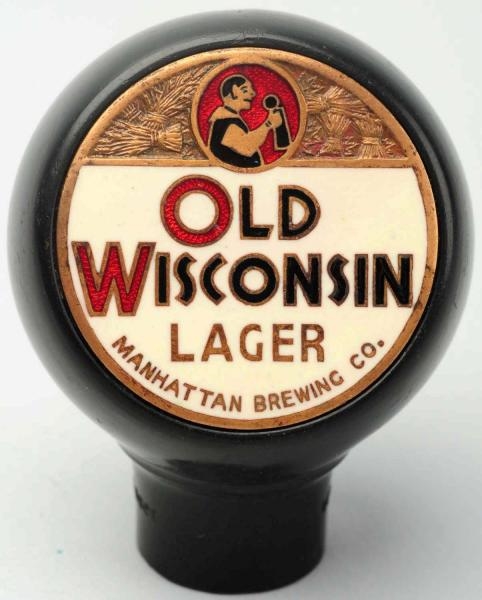 OLD WISCONSIN LAGER BEER TAP KNOB.                