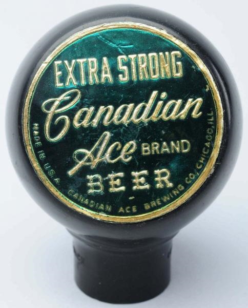 EXTRA STRONG CANADIAN ACE BEER TAP KNOB.          