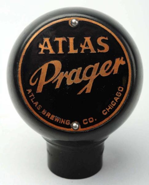 ATLAS PRAGER BEER TAP KNOB.                       