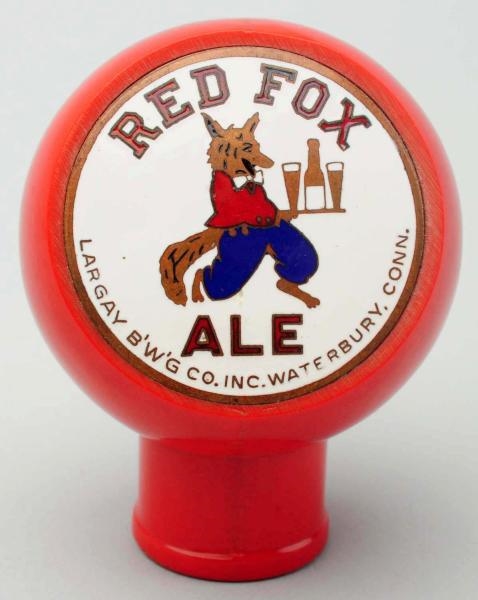 RED FOX ALE BEER TAP KNOB.                        