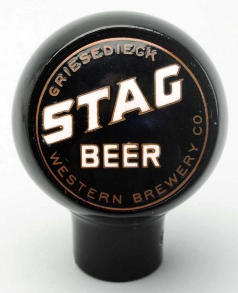 STAG BEER TAP KNOB.                               