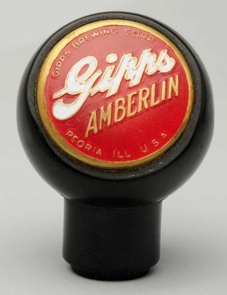 GIPPS AMBERLIN BEER TAP KNOB.                     