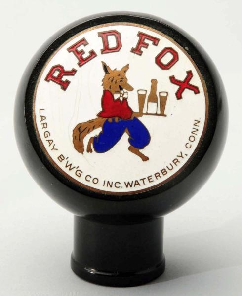 RED FOX BEER TAP KNOB.                            