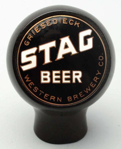 STAG BEER TAP KNOB.                               