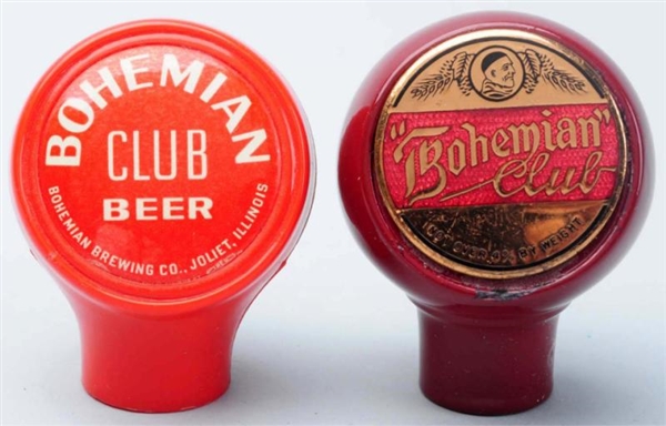 LOT OF 2: BOHEMIAN CLUB BEER TAP KNOBS.           