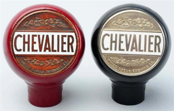LOT OF 2: CHEVALIER BEER TAP KNOBS.               