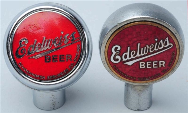 LOT OF 2: EDELWEISS BEER TAP KNOBS.               