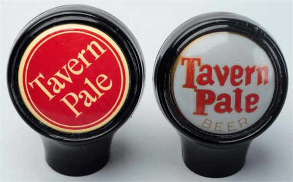 LOT OF 2: TAVERN PALE BEER TAP KNOBS.             