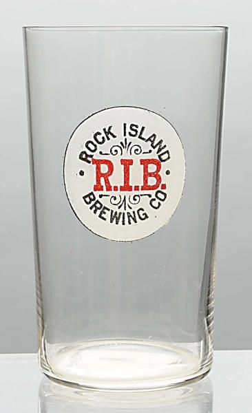 ROCK ISLAND BREWING CO. BEER GLASS.               