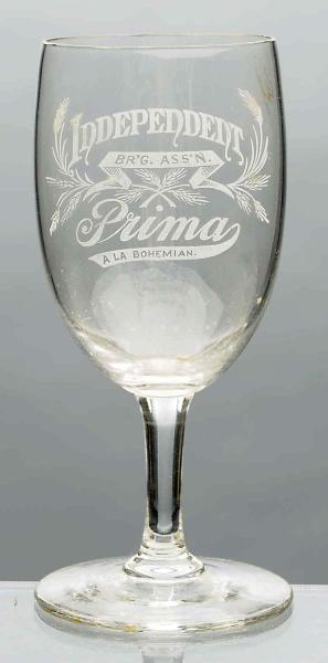 PRIMA ACID-ETCHED PILSNER BEER GLASS.             