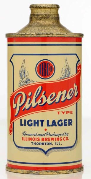 PILSENER TYPE LIGHT LAGER J-SPOUT BEER CAN.       
