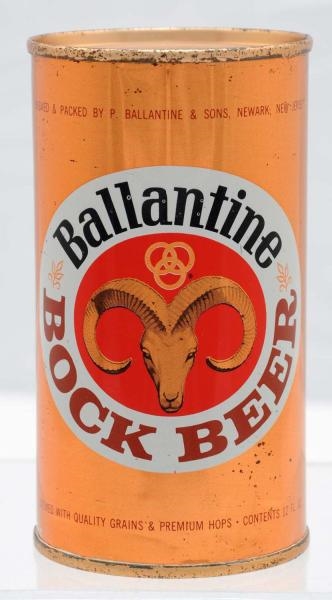 BALLANTINE BOCK BEER FLAT TOP BEER CAN.           