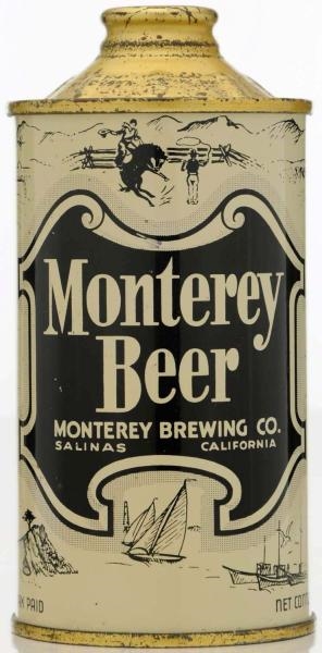 MONTEREY BEER LP CONE TOP BEER CAN.               