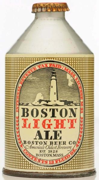 BOSTON LIGHT ALE CROWNTAINER BEER CAN.*           