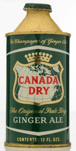 CANADA DRY GINGER ALE HP CONE TOP CAN.            