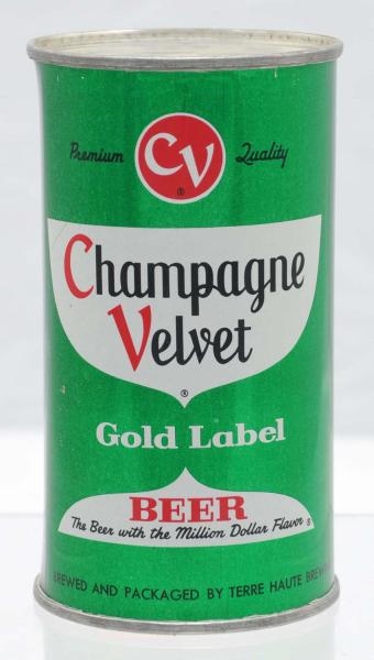 CHAMPAGNE VELVET GREEN SET BEER CAN.              