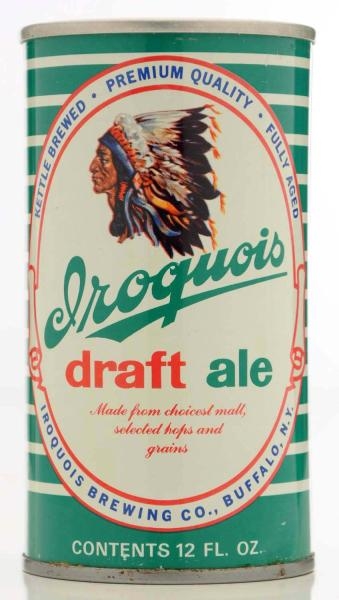 IROQUOIS DRAFT ALE PULL TAB BEER CAN.             
