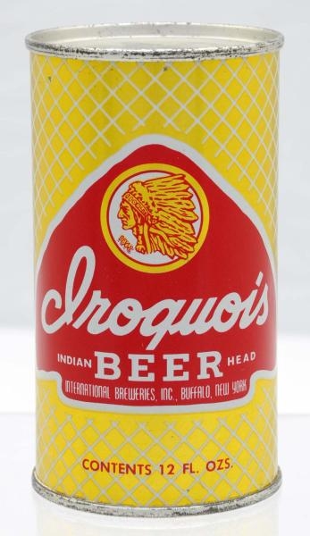 IROQUOIS INDIAN HEAD BEER FLAT TOP BEER CAN.*     