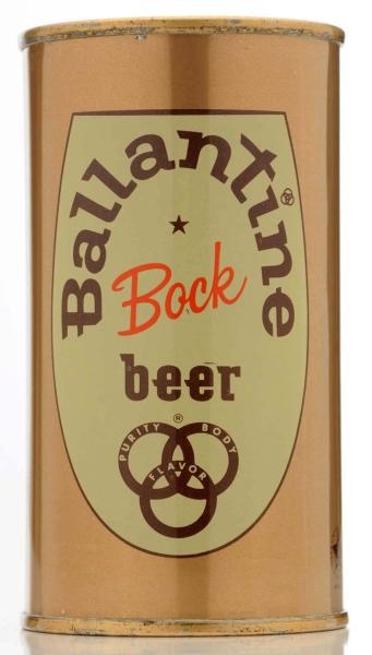 BALLANTINE BOCK BEER FLAT TOP BEER CAN.           