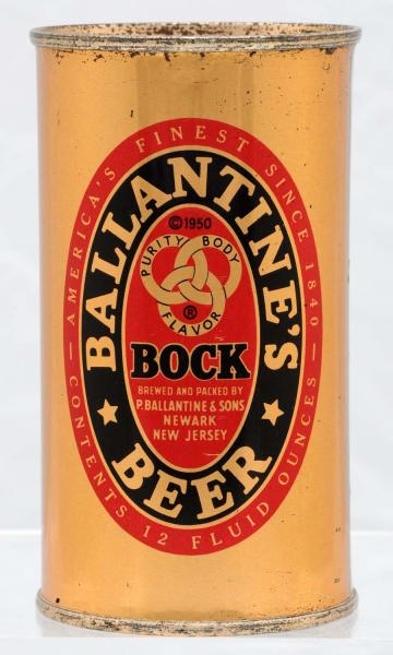 BALLANTINE BOCK FLAT TOP BEER CAN.                