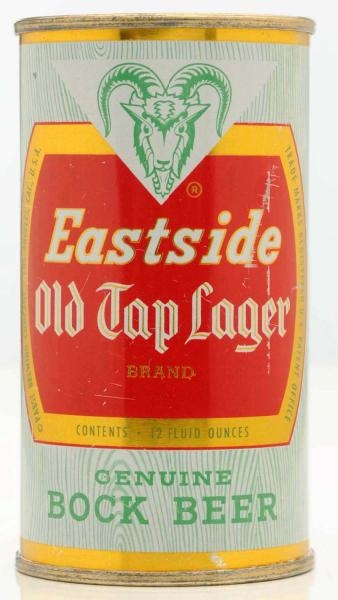 EASTSIDE OLD TAP LAGER BOCK BEER FLAT TOP.        