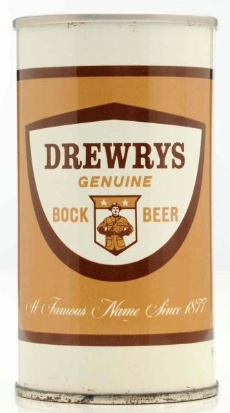 DREWRYS BOCK PULL TAB BEER CAN.                   
