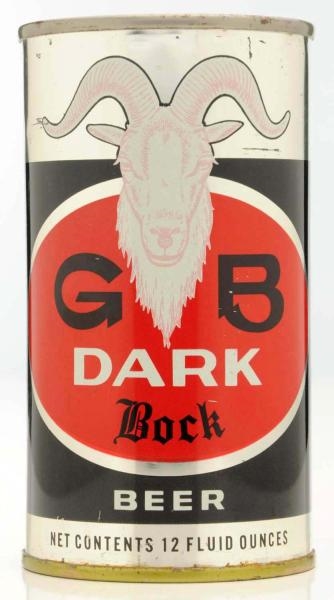 GB DARK BOCK BEER CAN.                            