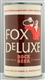 FOX DELUXE BOCK BEER FLAT TOP BEER CAN.           