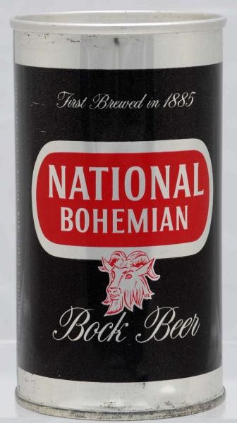 NATIONAL BOHEMIAN BOCK ZIP TOP BEER CAN.          