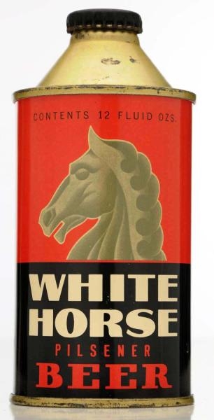 WHITE HORSE PILSENER BEER HP CONE TOP BEER CAN. * 