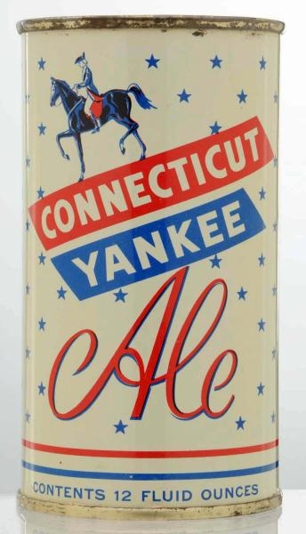 CONNECTICUT YANKEE ALE FLAT TOP BEER CAN.         
