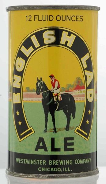 ENGLISH LAD ALE INSTRUCTIONAL BEER CAN. *         