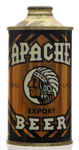 APACHE EXPORT BEER LP CONE TOP BEER CAN.*         