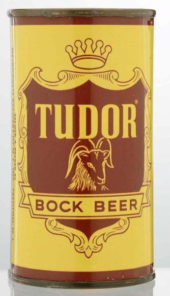 TUDOR BOCK BEER FLAT TOP BEER CAN.                