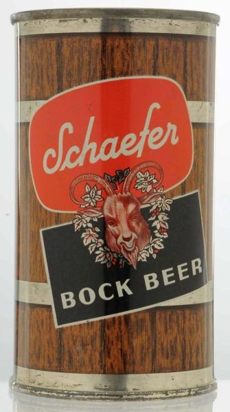 SCHAEFER BOCK FLAT TOP BEER CAN.                  