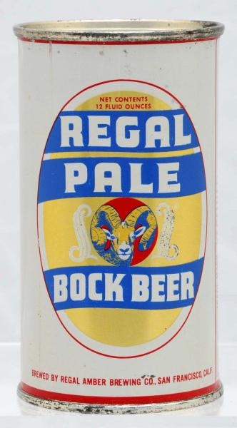 REGAL PALE BOCK BEER FLAT TOP BEER CAN. *         