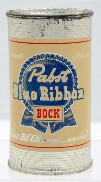 PABST BLUE RIBBON BOCK FLAT TOP BEER CAN.*        