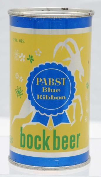 PABST BLUE RIBBON BOCK BEER WI CAN.               