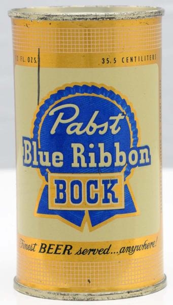 PABST BLUE RIBBON BOCK FLAT TOP IL BEER CAN.*     