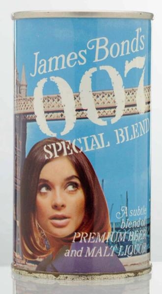 JAMES BONDS 007 SPECIAL BLEND PULL TAB BEER CAN. 